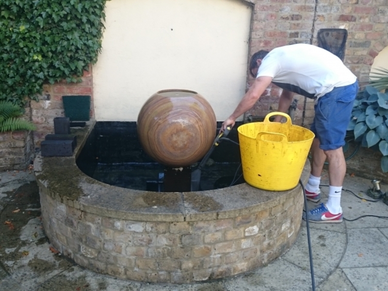 St Johns Wood London water feature clean and pump replacement