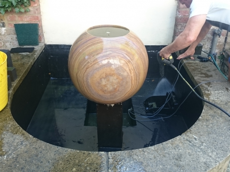 St Johns Wood London water feature clean and pump replacement