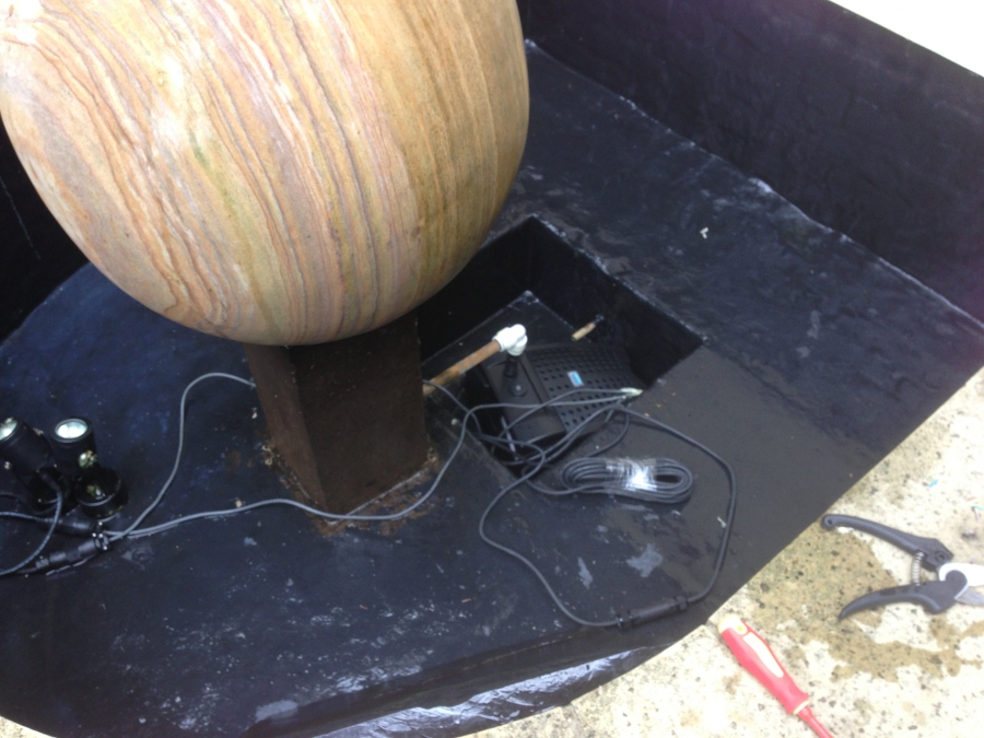 St Johns Wood London water feature clean and pump replacement